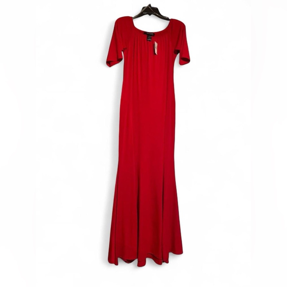 Ashley Stewart Vibrant Red Maxi Dress